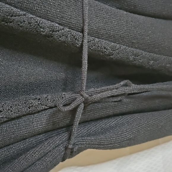 I.E. Open Belted  Long Sleeve Cardigan Sweater  Sz XL Black NWT - Picture 7 of 11